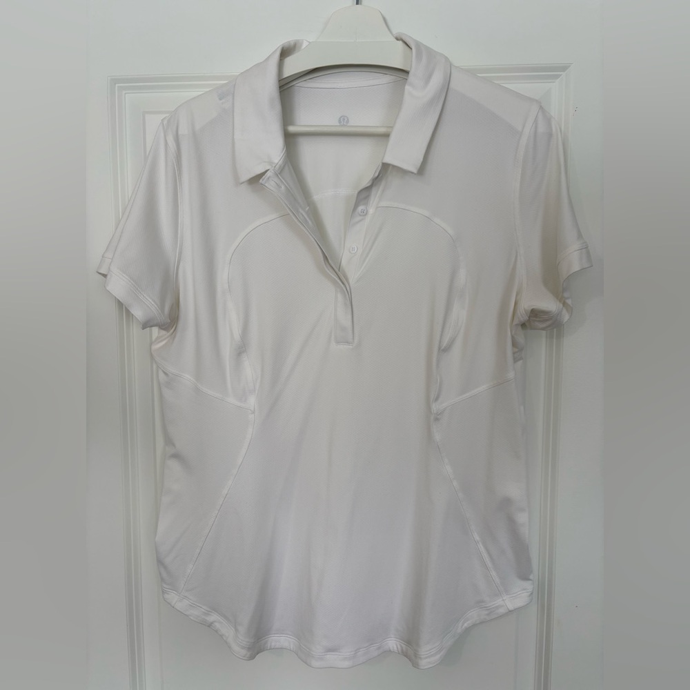 Lululemon Quick-Drying Short Sleeve Polo Shirt Size 14 woman’s